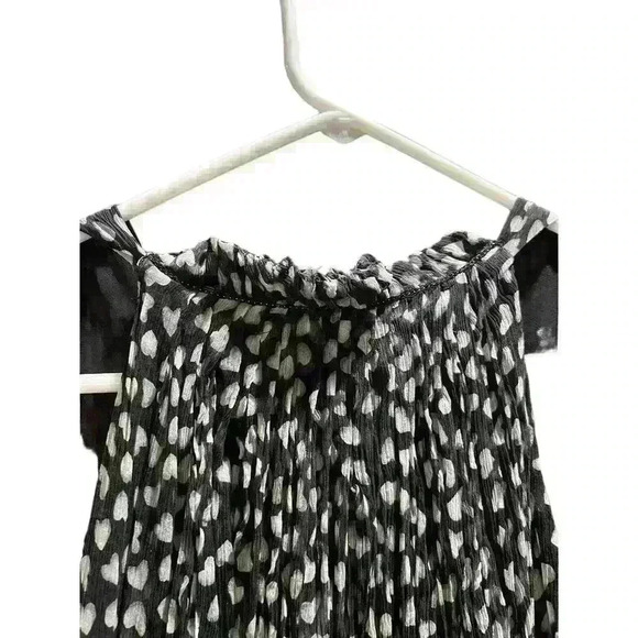 Leon max limited edition 100% silk Cocktail Chiffon dress size 4 Black White y2k - Picture 4 of 7